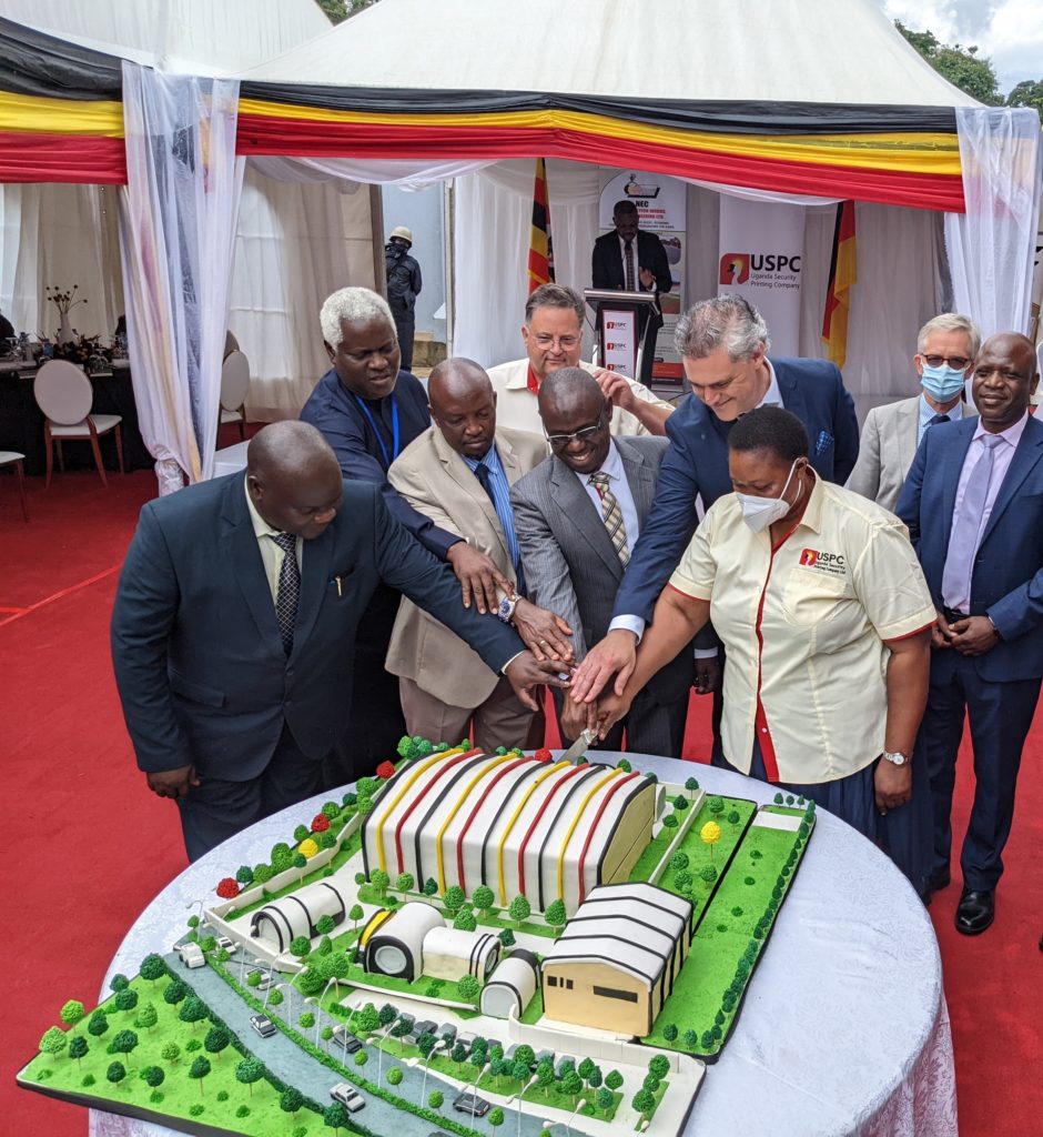 Veridos: Groundbreaking ceremony for new Uganda security document printing factory