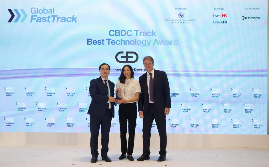 G+D wins Global Fast Track competition for digital central bank currencies
