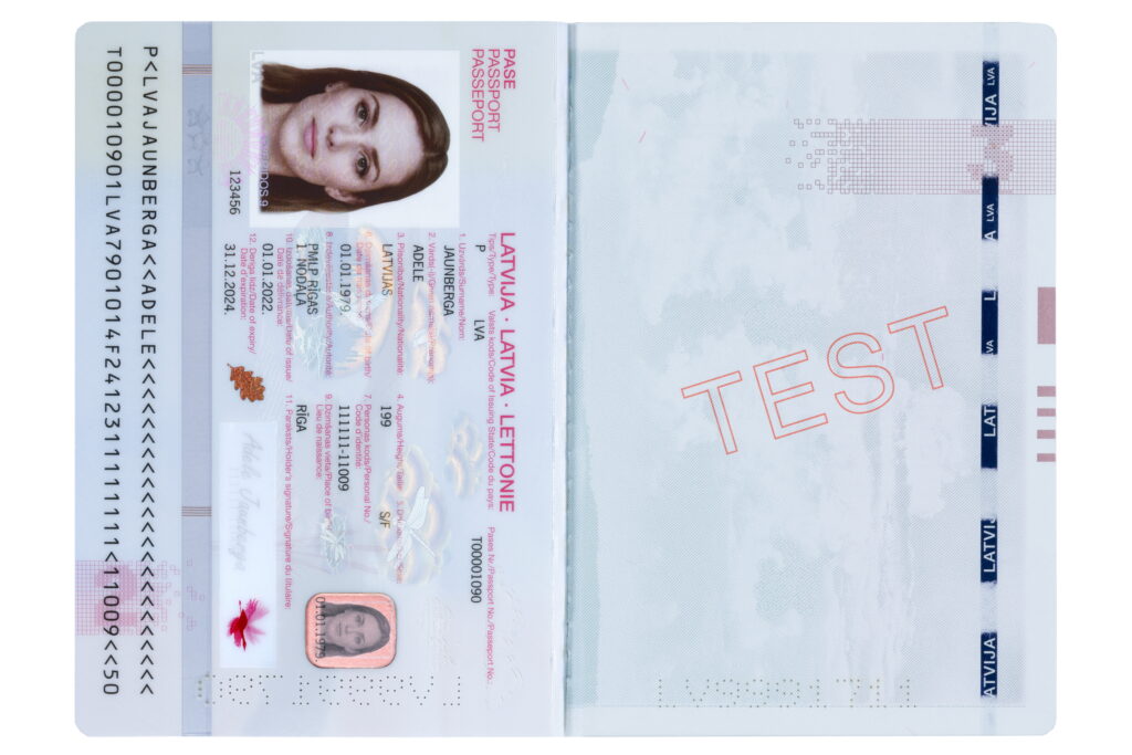 Veridos provides the latest generation and first ever color picture of ePassport in Latvia 