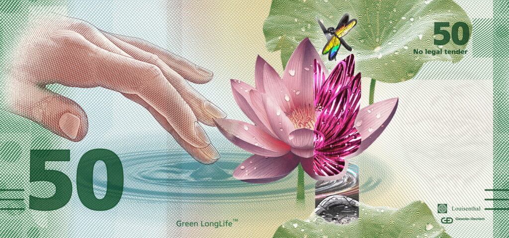 G+D Green LongLife recognized with IACA award for “Best Banknote Feature”
