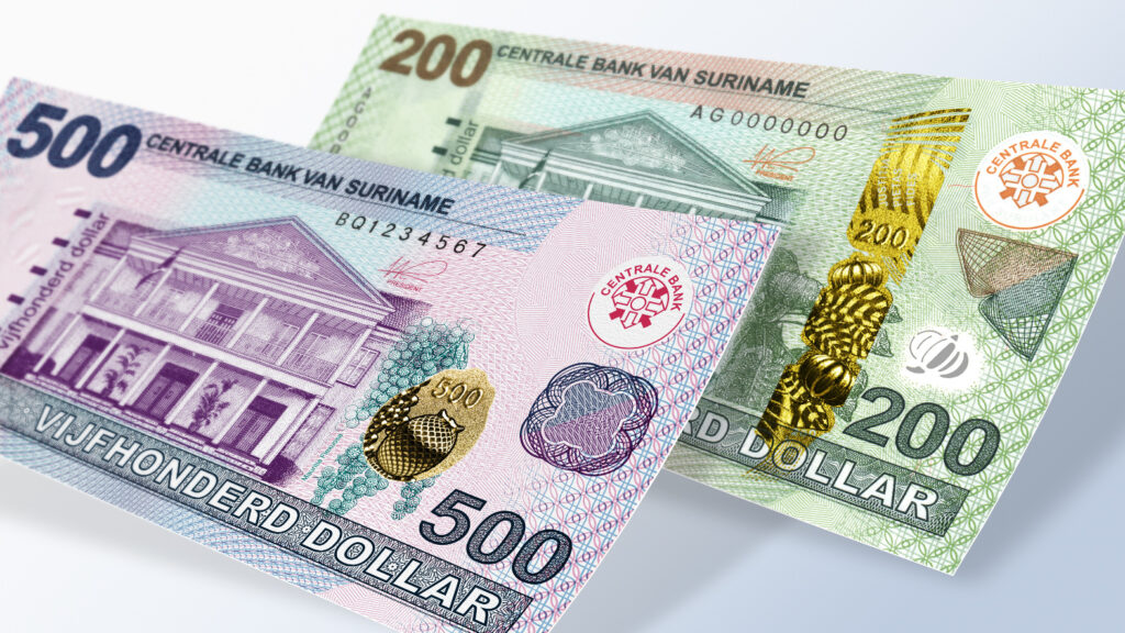 Banknoten aus Suriname mit sicherer und nachhaltiger Technologie von G+D gewinnen Preis