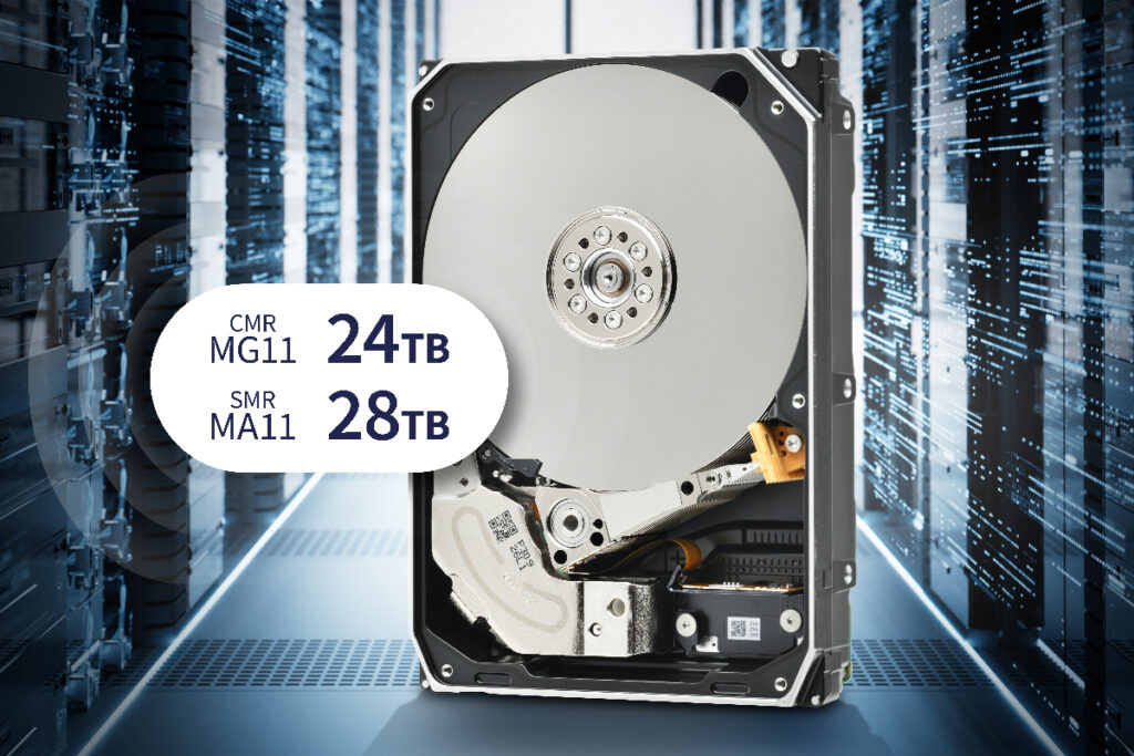 Toshiba kündigt CMR-HDDs mit 24 TB und SMR-HDDs mit 28 TB für den Enterprise-Einsatz an​