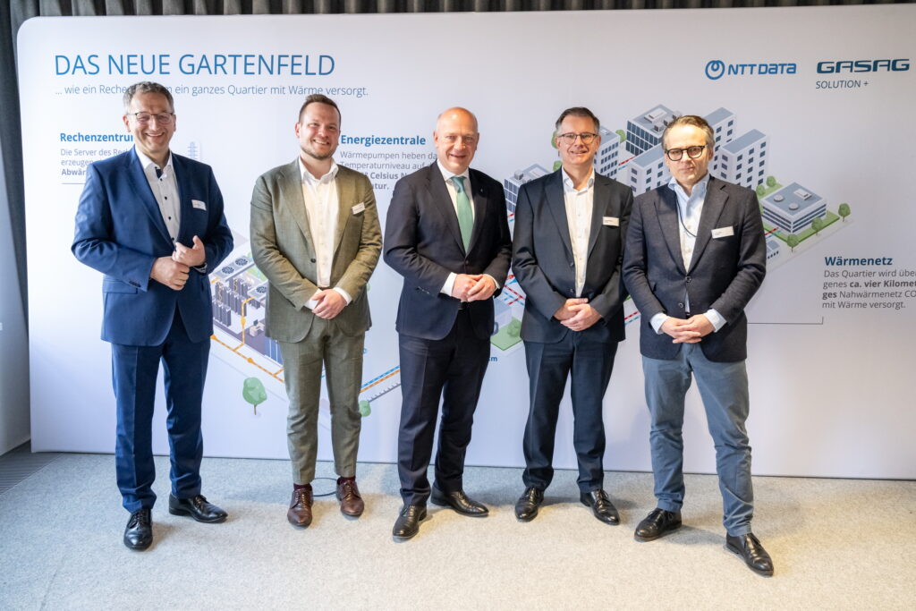 Abwärme aus Bestandsrechenzentrum von NTT DATA ermöglicht klimaschonendes Wärmekonzept in neuem Berliner Quartier