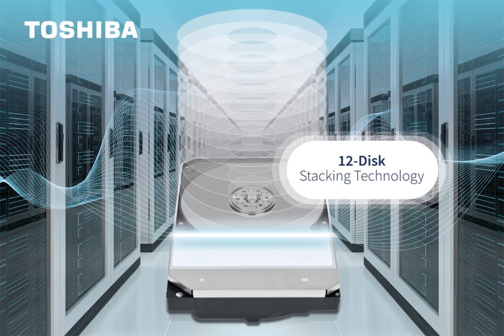 Als erstes Unternehmen in der Branche: Toshiba bestückt Festplatten erfolgreich mit 12 Disks