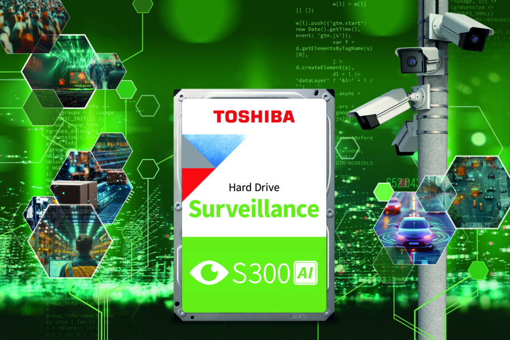 Toshiba präsentiert Surveillance-HDD S300 AI für KI-gesteuerte Videoanwendungen