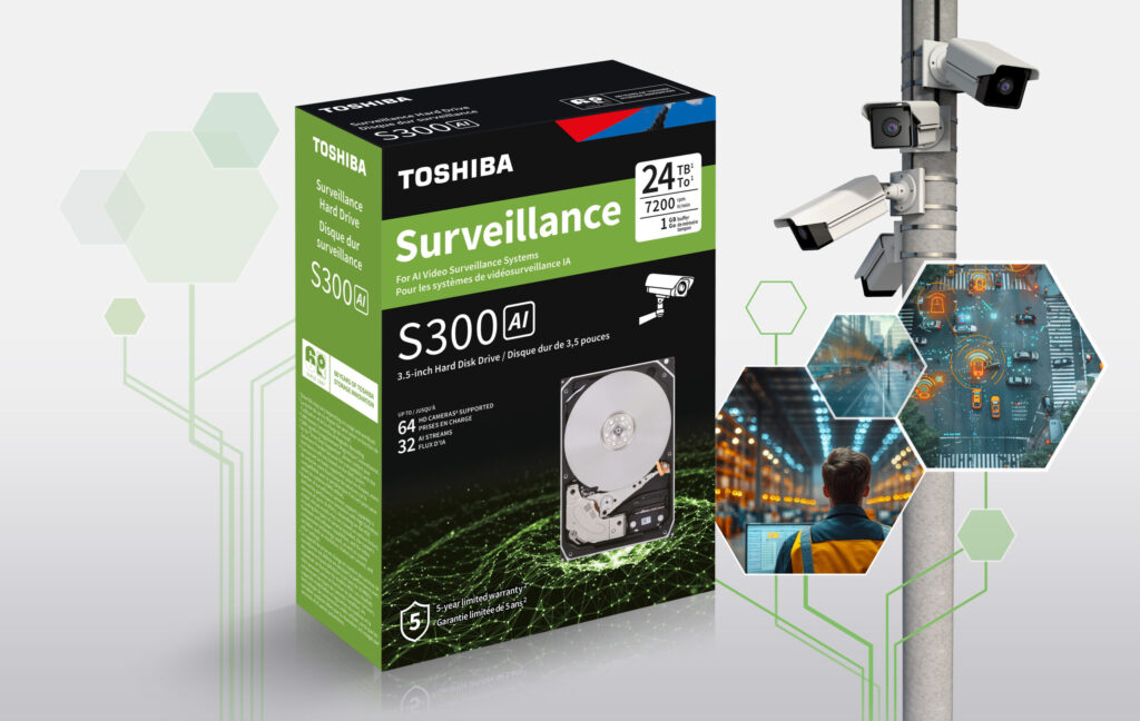 Toshiba bringt S300 AI Surveillance-HDD in den Handel